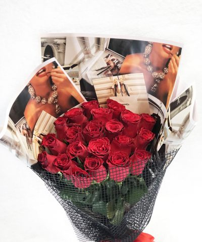 BOUQUET RED ROSE 65e 21TMX 70CM (3)