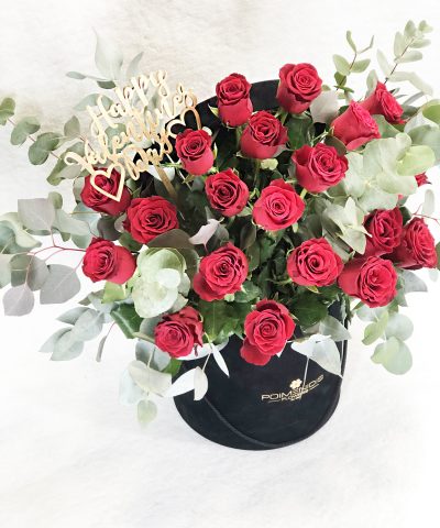 FLOWER BOX VELVET RED ROSE 100e D50X50Y (1)